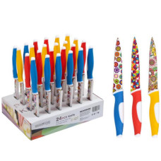 Ніж кольоровий металевий 23см X3-224