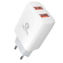 Мережевий Зарядний Пристрій 2USB 2.1 A Ridea RW-21011 Element Duo (Бiлий)