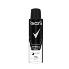 Дезодорант-антиперспірант для чоловіків Rexona Невидимий на чорному і білому, 150 мл