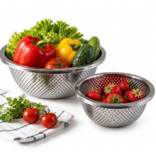 Миска-шумовка метал кухонна 22см №957-1-22
