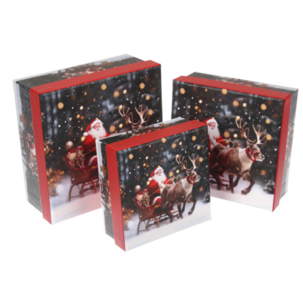 Новорічна подарункова коробка 73-5818 L