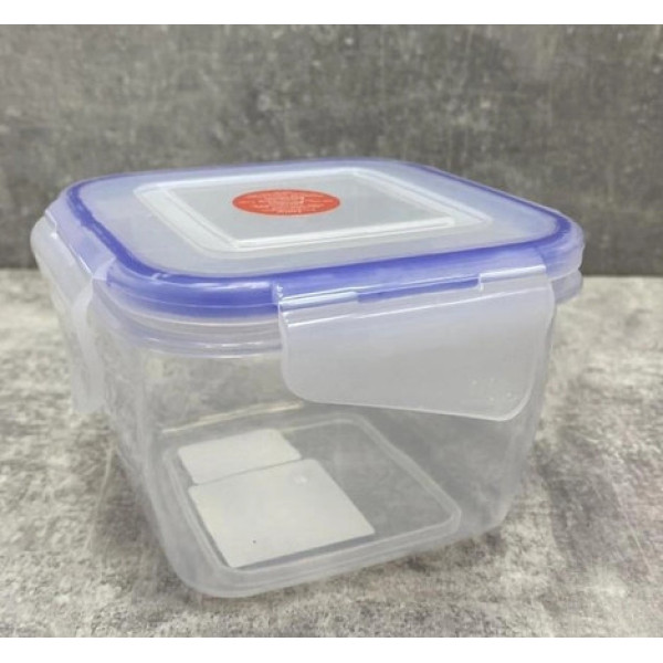 Контейнер для харчових продуктів із затиском (квадратний) 0,45л.