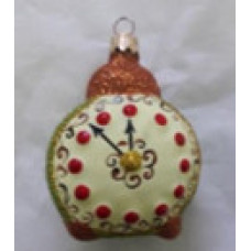 Скляна іграшка 1085\2 годинник