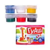 Гуаш Тетрада 6кол/10см3 70г 99157