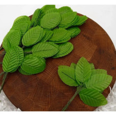 Декоративні Листочки на дроті 3шт