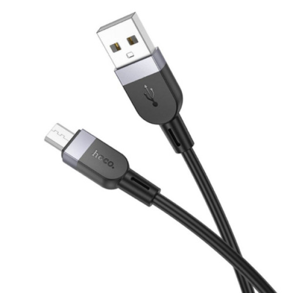 Кабель Hoco X109 Silicone Micro 2.4A 3m (Чорний)