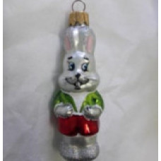 Скляна іграшка 1175 Зайчик мультяшний