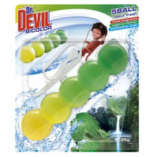 Туалетні гелеві кульки Dr.Devil BiCOLOR WC 5Ball "Природна свіжість" арт.6445