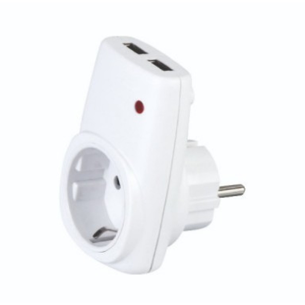 *Розетка USB 16A 250V 113-001-0001 HOROZ AXIS