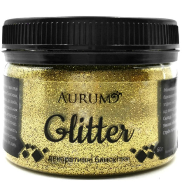 Гліттер декоративні блискітки Aurum Золото 60г