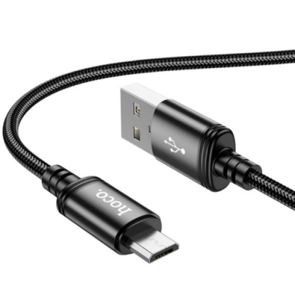 Кабель USB Hoco X91 Micro 2.4A 3m (Чорний)