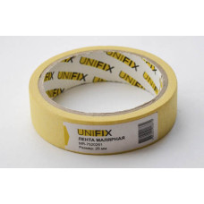 Стрічка клейка малярна 110 мкм стандарт 25 мм 20 м  (UNIFIX) 7520261