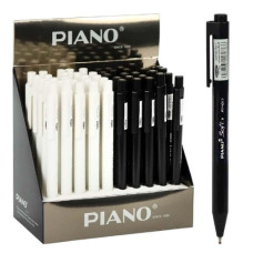 Ручка масляна PIANO автоматична PT-015 синя