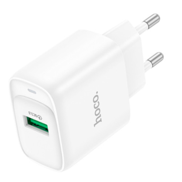 Мережевий Зарядний Пристрій Hoco C140A 1USB QC 18W (Бiлий)