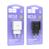 Мережевий Зарядний Пристрій Hoco C140A 1USB QC 18W (Бiлий)