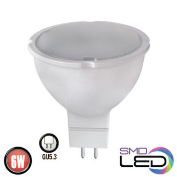 Лампа світлодіодна 6W 6400K GU5.3