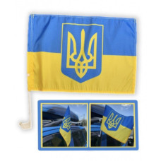 Прапор №3045 ткан. Український з гербом (30*45)см 1шт 17375