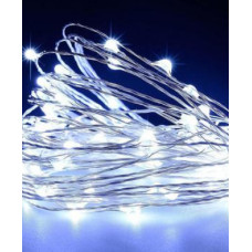 Гірлянда 3АА+USB LED 10м Холодний білий (200)