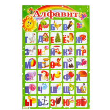 Плакат "Алфавіт РОСІЙСЬКИЙ"
