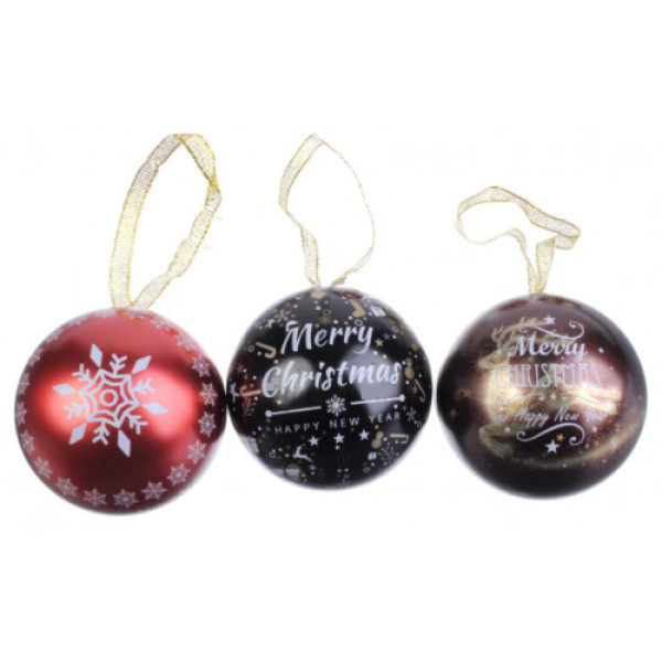 Коробка бляшана новорічна 6,5см 63-1095