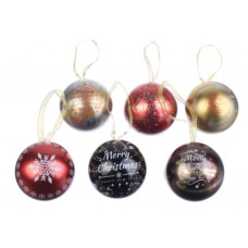 Коробка бляшана новорічна 6,5см 63-1095