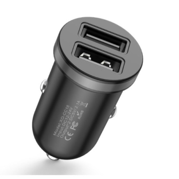 Автомобільний Зарядний Пристрій XO-CC18 Dual USB (Бiлий)