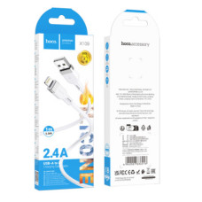 Кабель Hoco X109 Silicone Lightning 2.4A (Бiлий)
