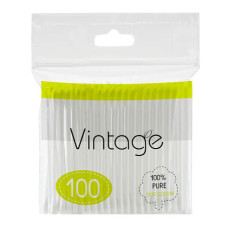Vintage ватні палички 100шт поліетилен