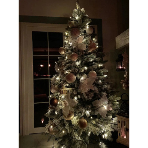 Ялинка Лита Ковалівська засніжена, ЗЕЛЕНА 150 см.