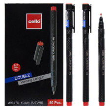 Ручка масляна "СARBONIX" Cello CL-M6 червона