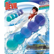 Туалетні гелеві кульки Dr.DEVIL WC BiColor Aqua 1*35g 5 Ball Полярна Вода (арт.6444)
