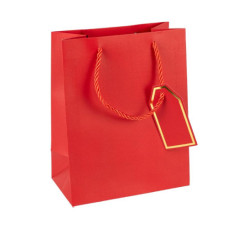 Пакет подарунковий 31х42х12см однотонний RED HL-1972
