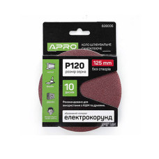 Коло шліфувальне без отворів (на липучці) Ø125мм P120 (10шт.) 828006