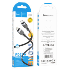 Кабель Hoco X109 Silicone Type-C to Lightning PD27W (Чорний)