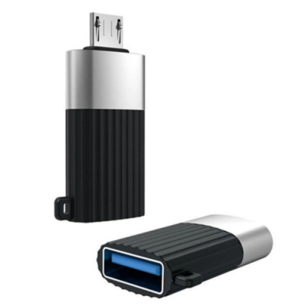 Перехідник XO NB149-G USB2.0 TO MICRO connector (Чорний)