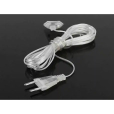 Кабель живлення Подовжувач прозорий провід для гірлянди 3м 6549 (250)