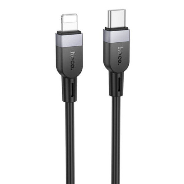 Кабель Hoco X109 Silicone Type-C to Lightning PD27W 3m (Чорний)