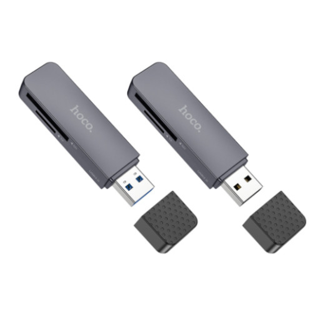 Кардрідер Hoco HB45 Spirit 2-in-1 USB 3.0 (Сiрий)