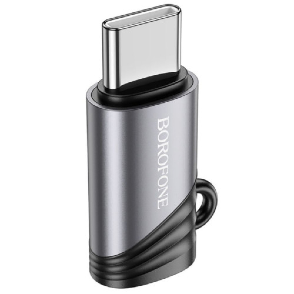 Перехідник Borofone BV20 Type-C male to iP female adapter (Чорний)