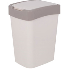 Відро для сміття "Євро" 18л, какао/біла роза, 02290