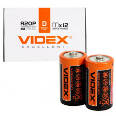 Батарейка VIDEX R20P оранж 1шт.
