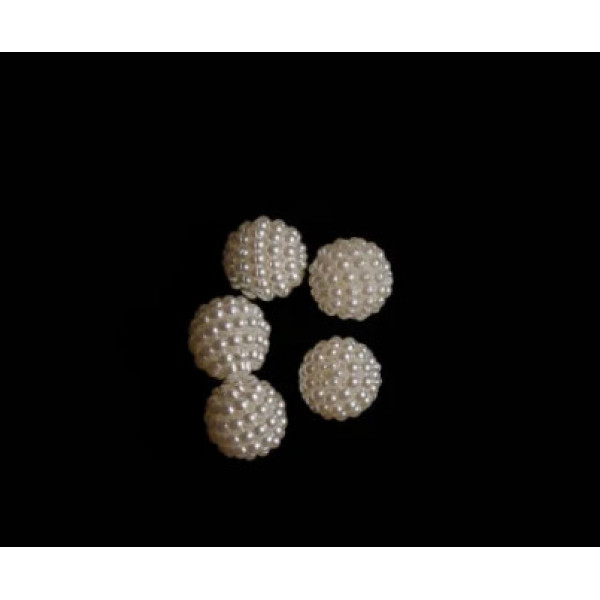 Намистини бежеві "Малинка" 12мм 5шт/уп