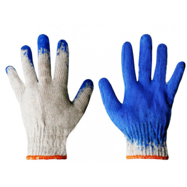 Рукавички FAR х/б, Залиті піною, Оранж, Прогумрвані