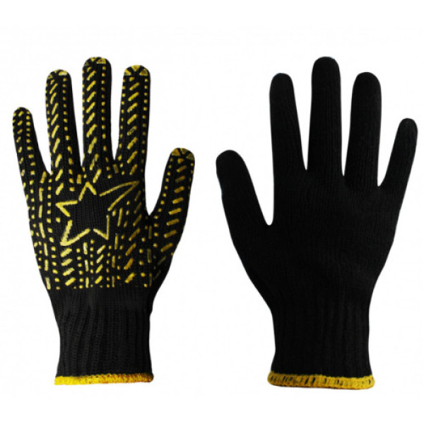 Рукавички FAR х/б, Залиті піною, Оранж, Прогумрвані