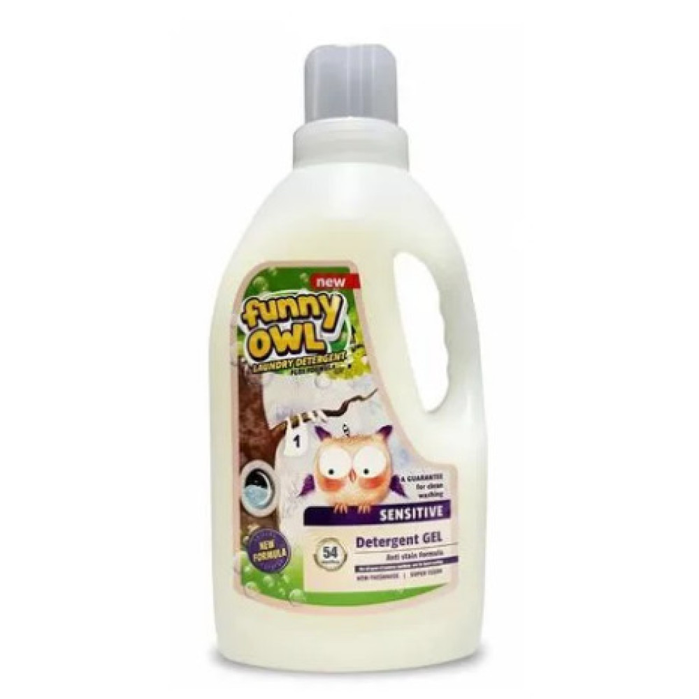 Funny Owl Універсальний гель для прання дитячого одягу SENSITIVE 1,62л 041-2252