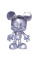 Silver Міккі Маус 35см Disney №9