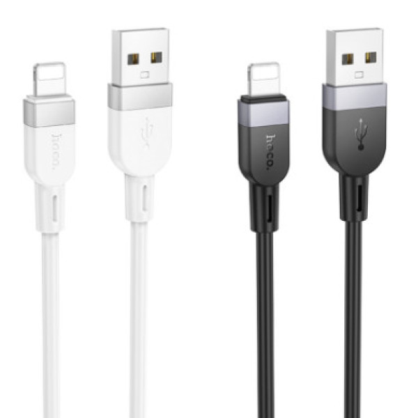 Кабель Hoco X109 Silicone Lightning 2.4A (Чорний)