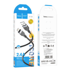 Кабель Hoco X109 Silicone Lightning 2.4A (Чорний)