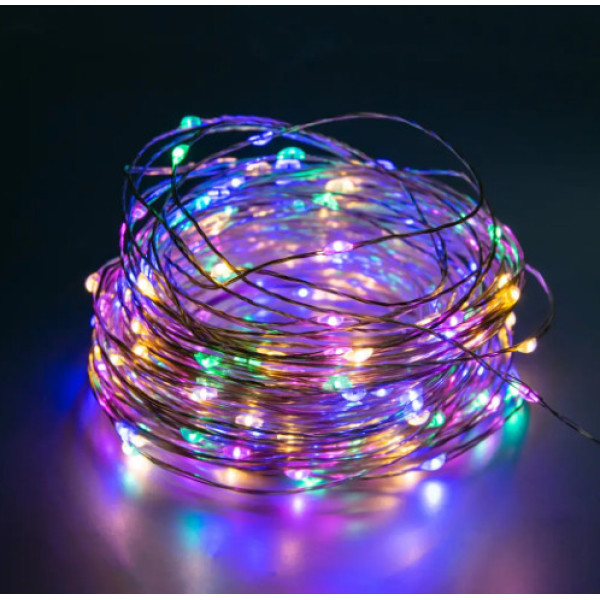 Гірлянда USB 10м 100LED Multicolor мідний дріт (60) (8621)