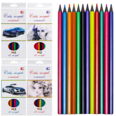 Олівець 12 кольорів CR555-12 White Night "С"